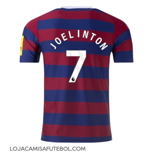 Camisa de Futebol Newcastle United Joelinton #7 Equipamento Secundário 2024-25 Manga Curta